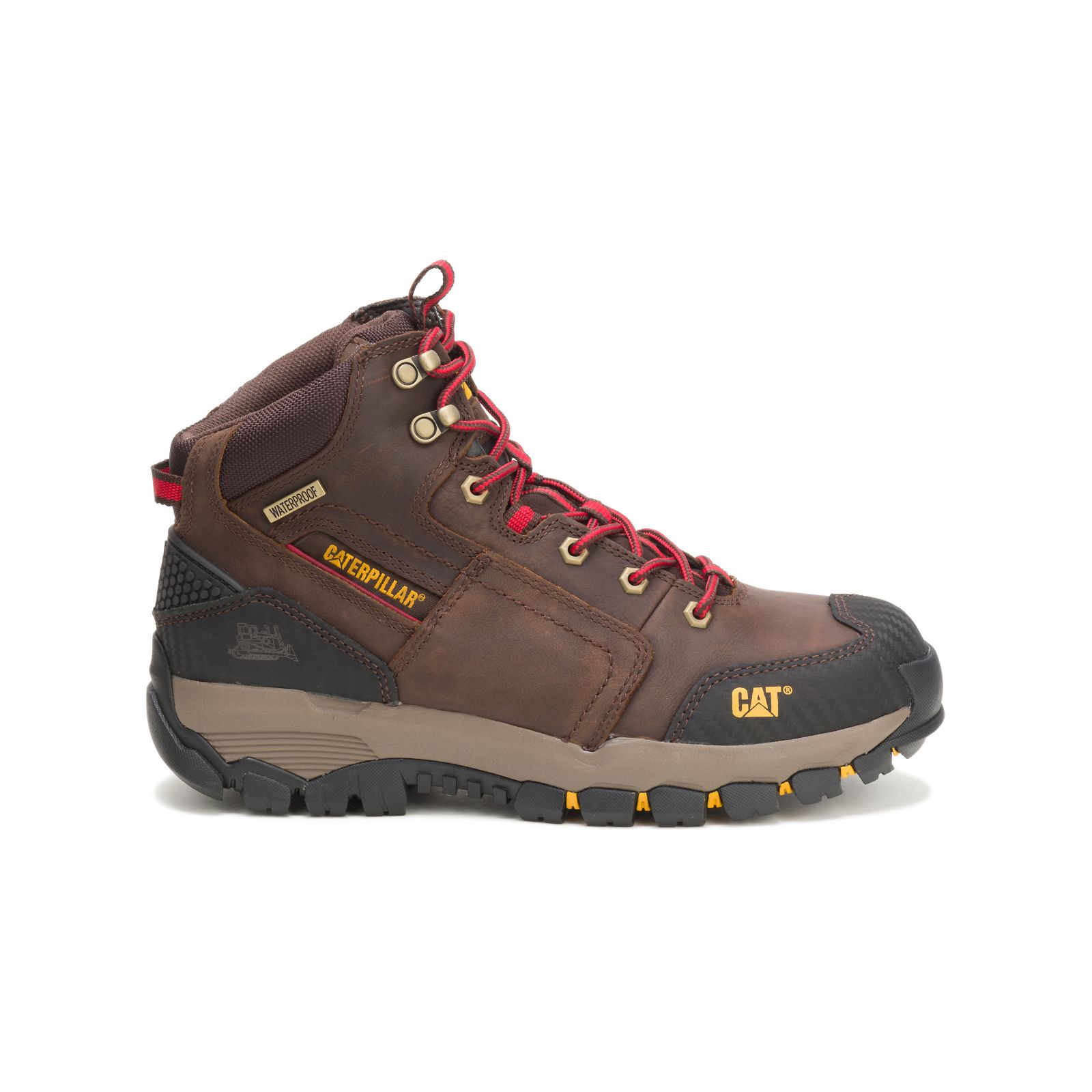 Caterpillar Boots South Africa - Cat Men's Navigator Waterproof Work Boots Brown JF6190482